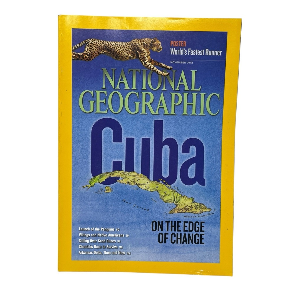 National Geographic Magazine November 2012 Cuba,‎ Cheetah (Poster), Penguins